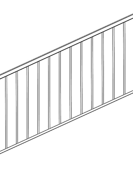 Picket Stair Rail 6ft Section