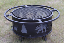 Load image into Gallery viewer, Metal Fire Pit with Base &amp; Grill
